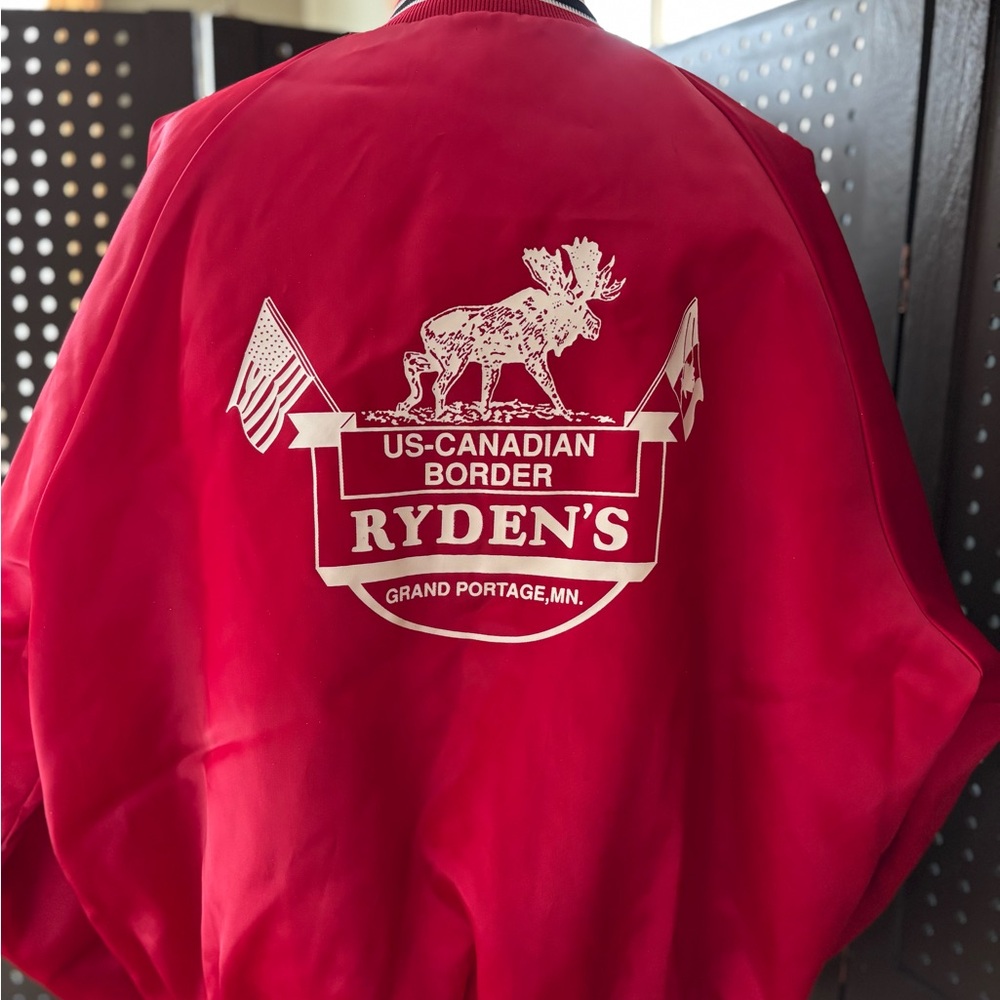 Red Bomber Jacket - Men's